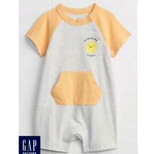 👀50% OFF - NWT‼️ GAP brand Baby Shorty "Sunshine Vibes" One-piece